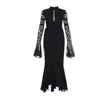 Load image into Gallery viewer, Beateen 2019 New Fashion Sweet Casual Lace Maxi Dresses Pink Flare Long Sleeve Spring Embroidery Floral